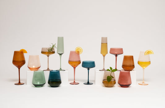 Saludi Colored Wine Glasses