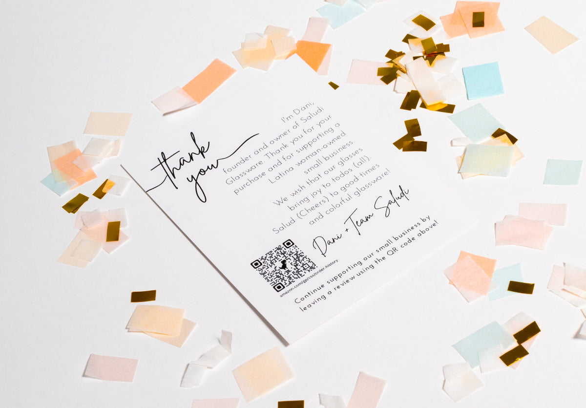 A thank you note from our founder to our customers