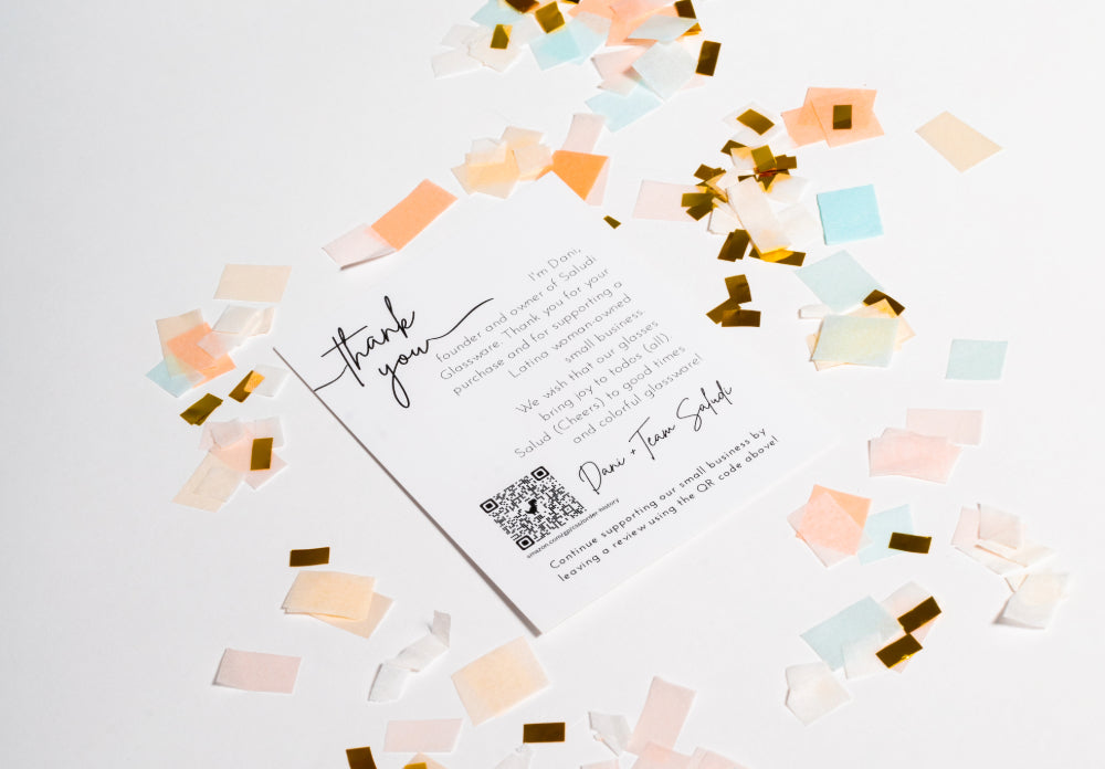 A thank you note from our founder to our customers