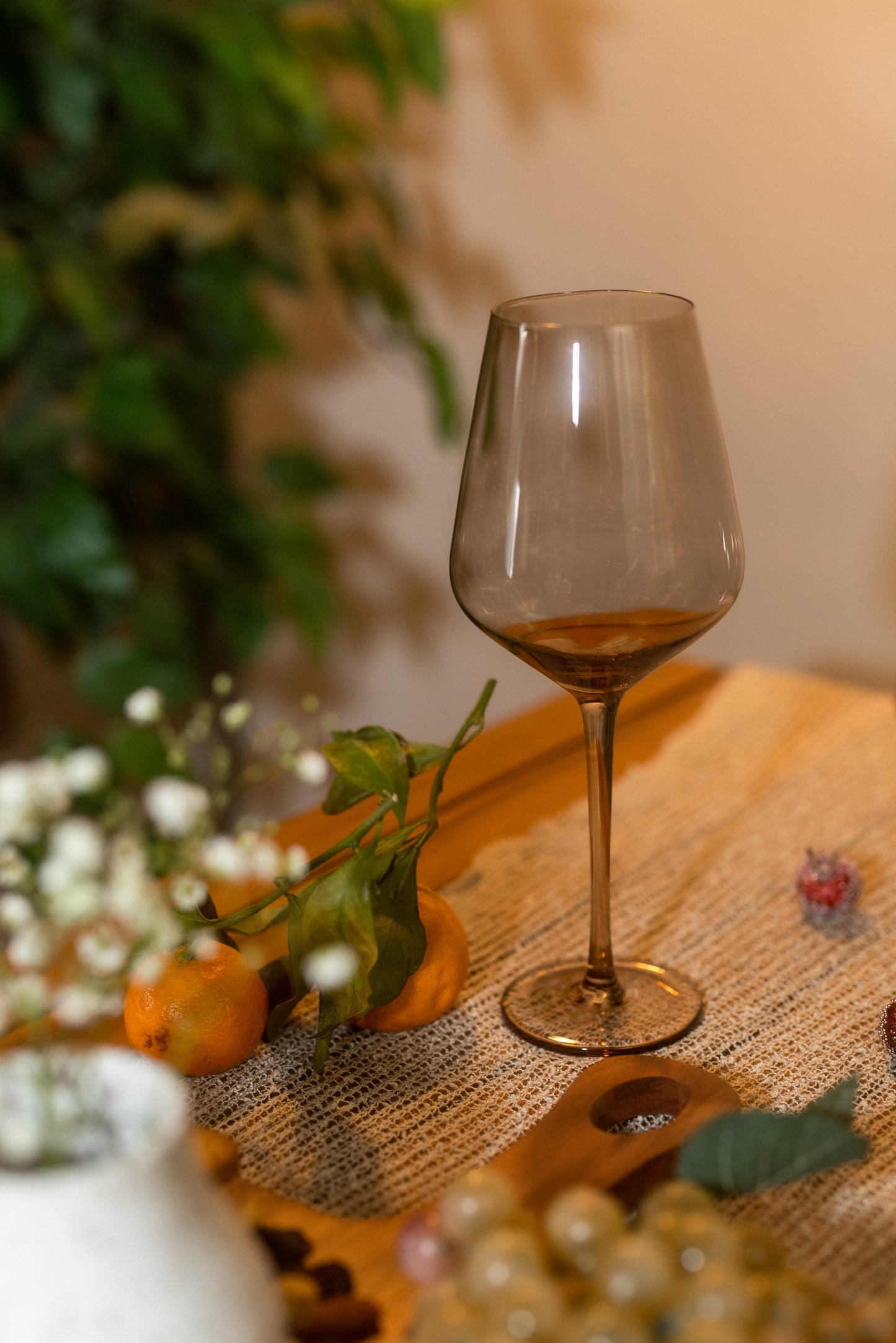 Smokey Sand Wine Glass