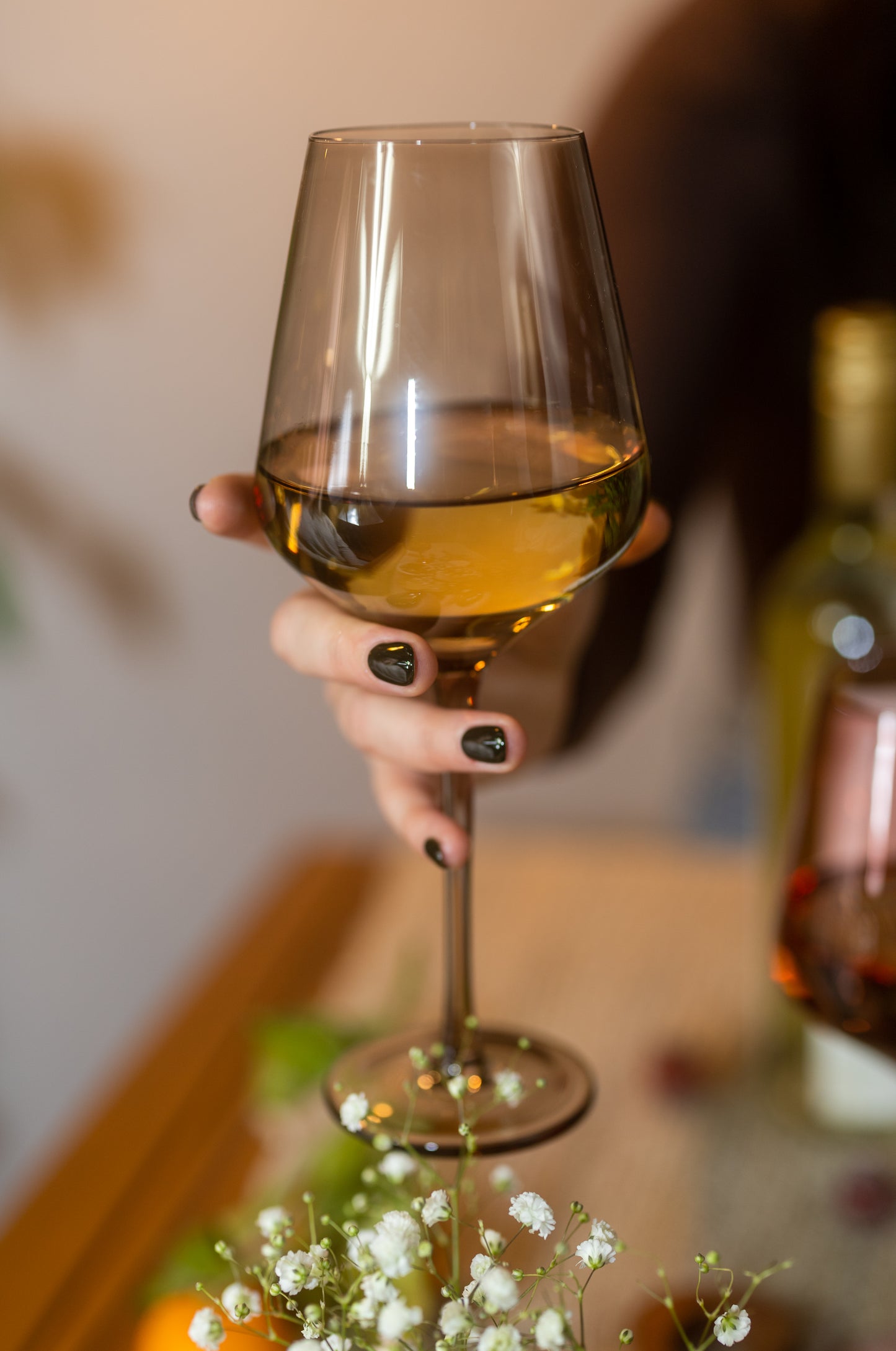 Smokey Sand Wine Glass