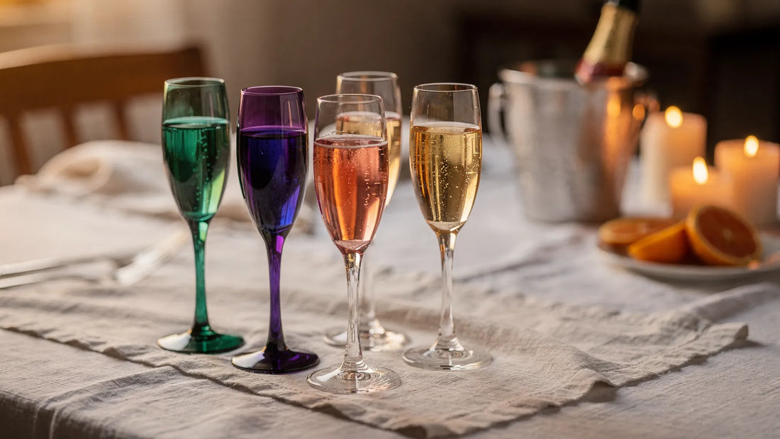 Colored Champagne Flutes That Wow Every Toast