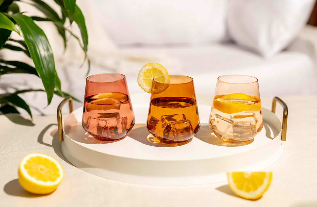 Southern Iced Tea Bliss: Sip Refreshment in Style with Our Stemless Wine Glasses