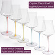 Stem Colored Wine Glass
