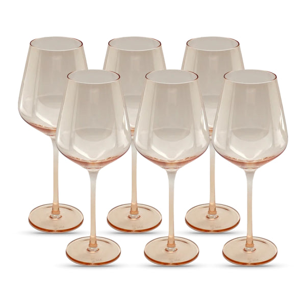 4) Cristal D'arques Durand Chantelle Stemware Crystal 6 Wine Glasses 4) Cristal D'arques Durand Chantelle Stemware Crystal 6 Wine Glasses