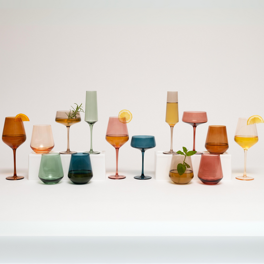 Entire Collection of Jewel Toned Glassware Bundle