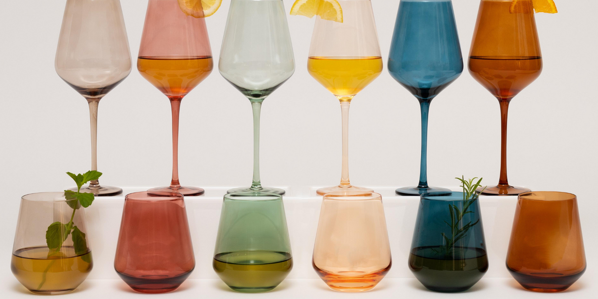 Stemmed and Stemless Bundle – Saludi Glassware